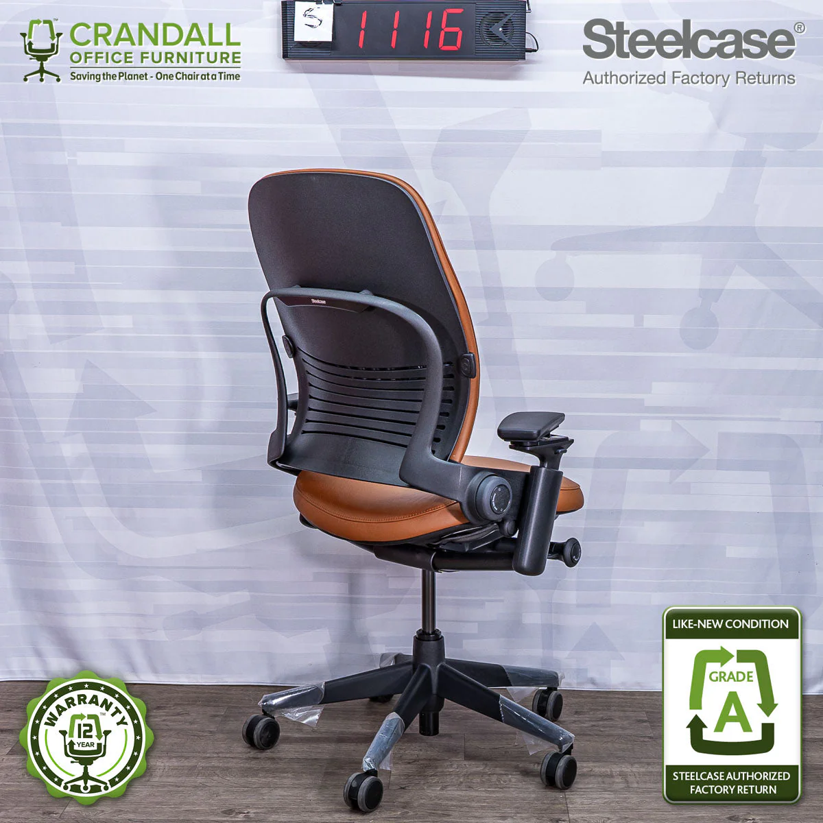 S-1116 - Steelcase V2 Leap - Grade A - Image 2