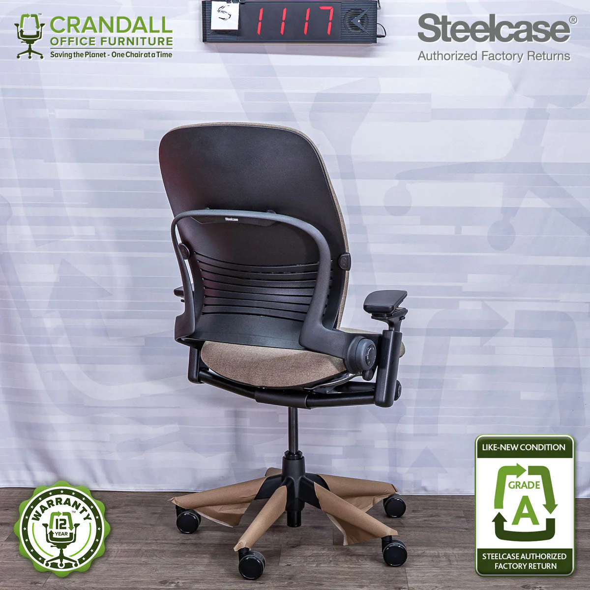 S-1117 - Steelcase V2 Leap - Grade A - Image 2