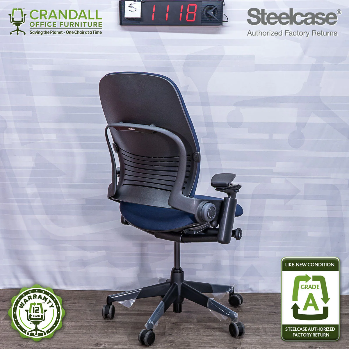 S-1118 - Steelcase V2 Leap - Grade A - Image 2
