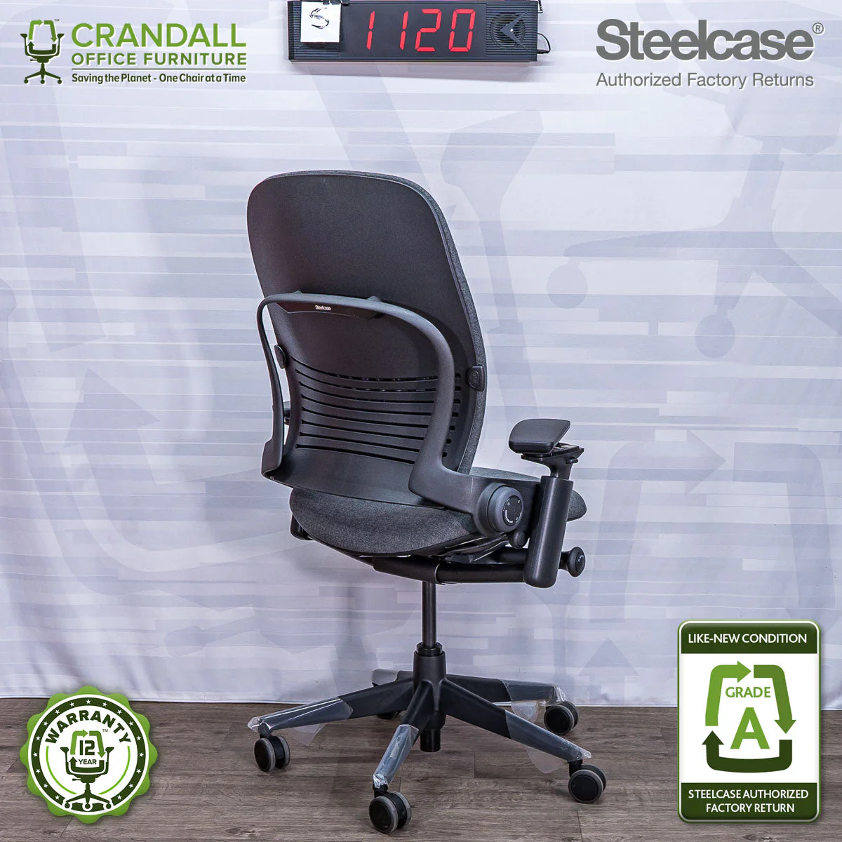 S-1120 - Steelcase V2 Leap - Grade A - Image 2