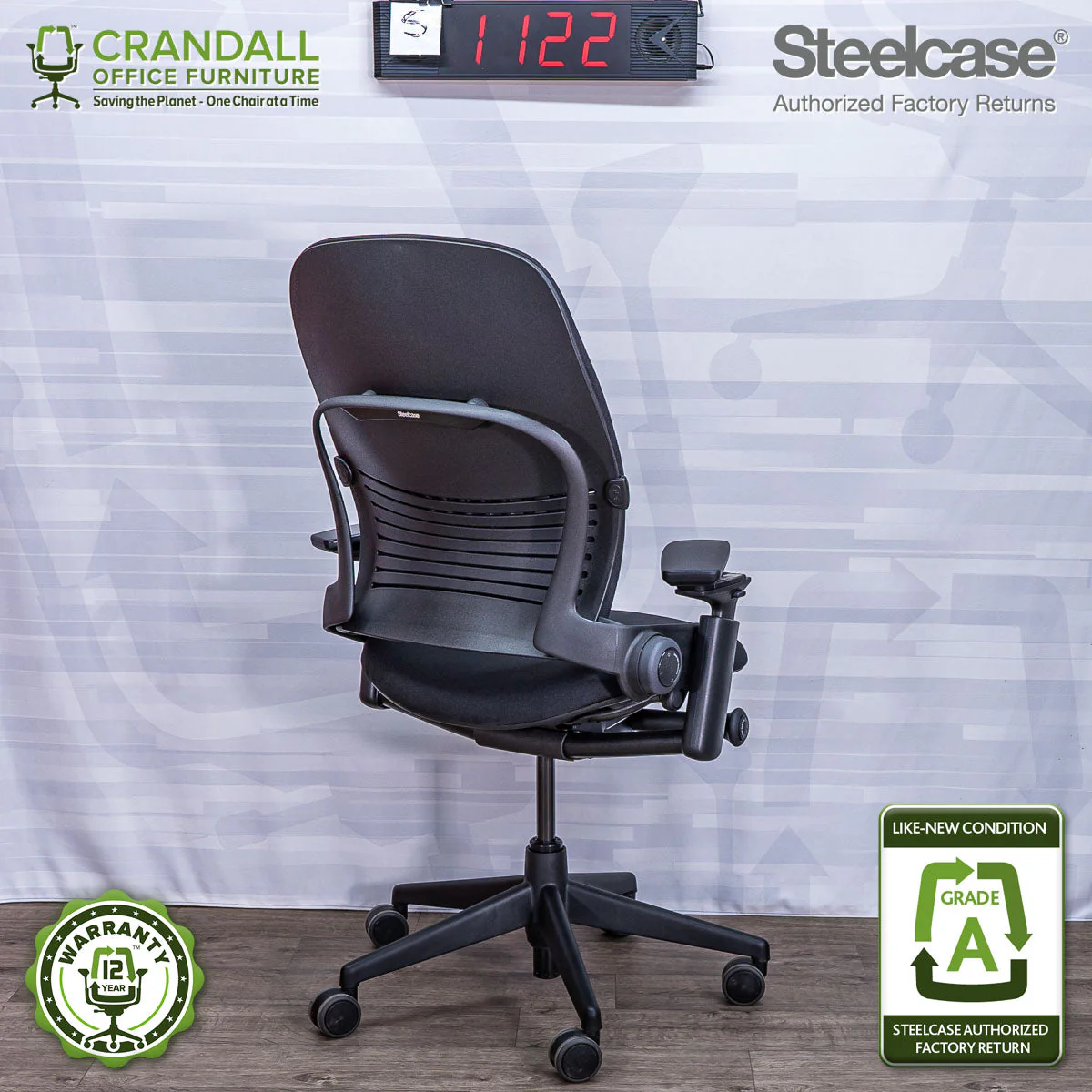 S-1122 - Steelcase V2 Leap - Grade A - Image 2
