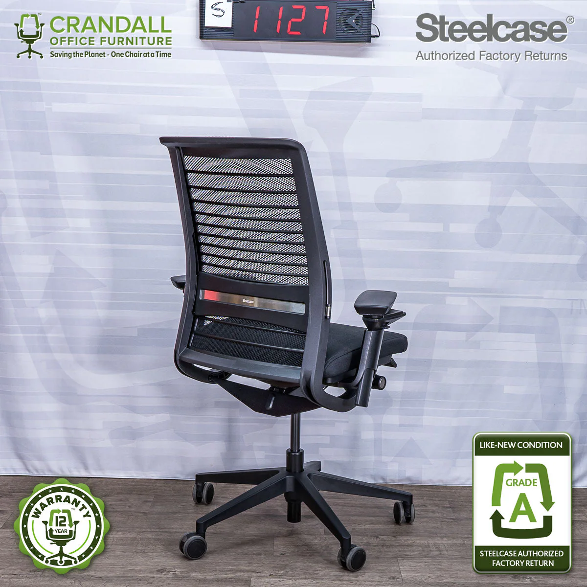 S-1127 - Steelcase V2 Think - Grade A - Image 2
