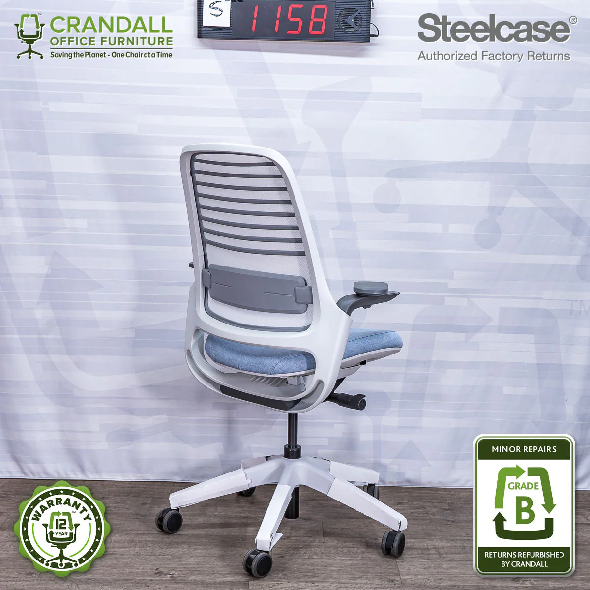 S-1158 - Steelcase Series 1 - Grade B - Image 2