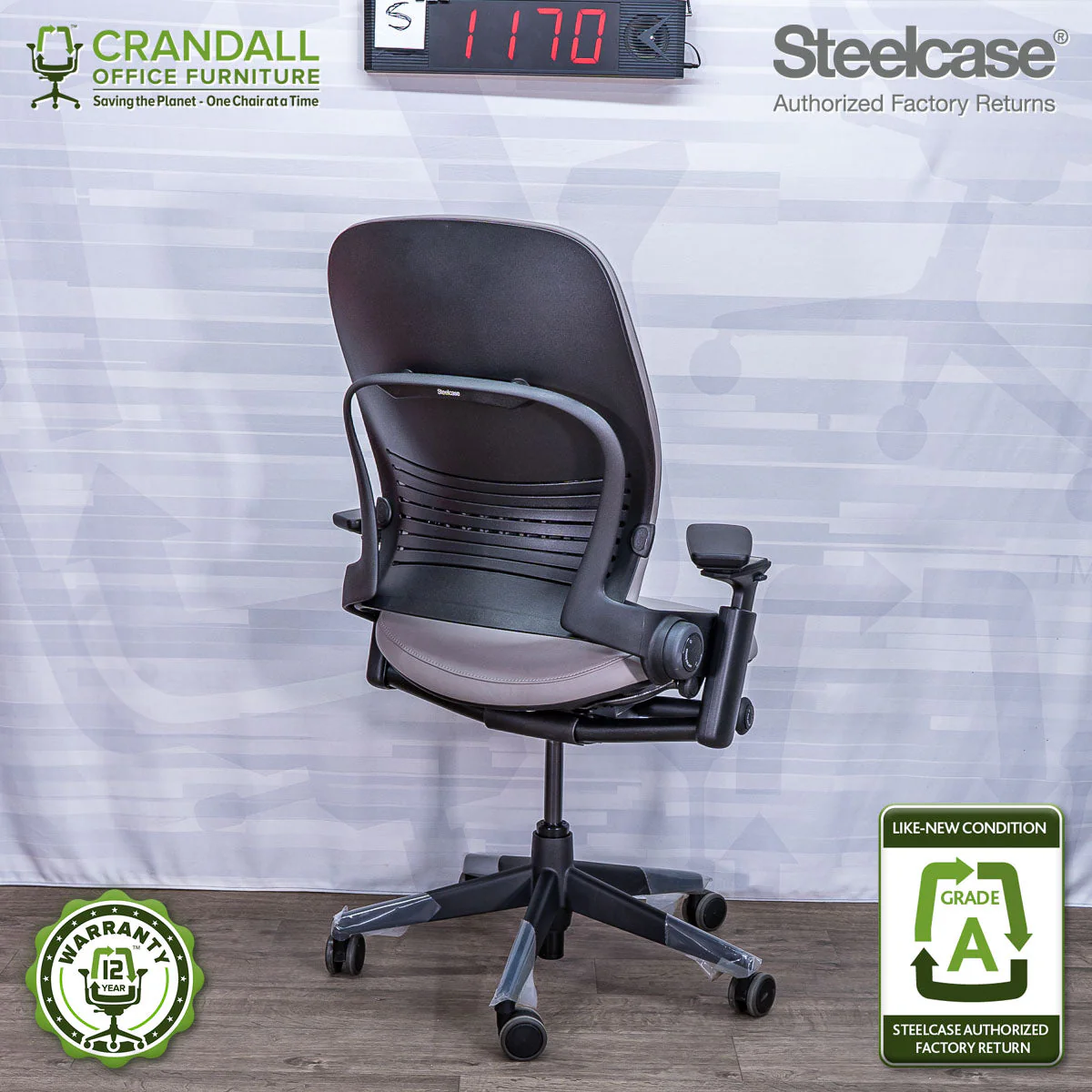 S-1170 - Steelcase V2 Leap - Grade A - Image 2