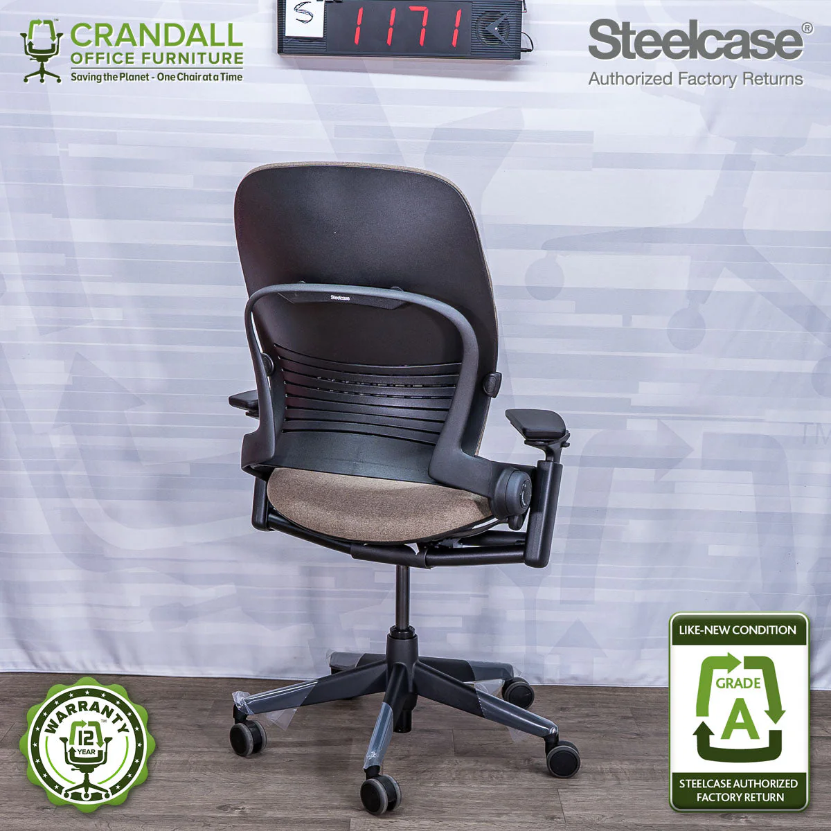 S-1171 - Steelcase V2 Leap - Grade A - Image 2