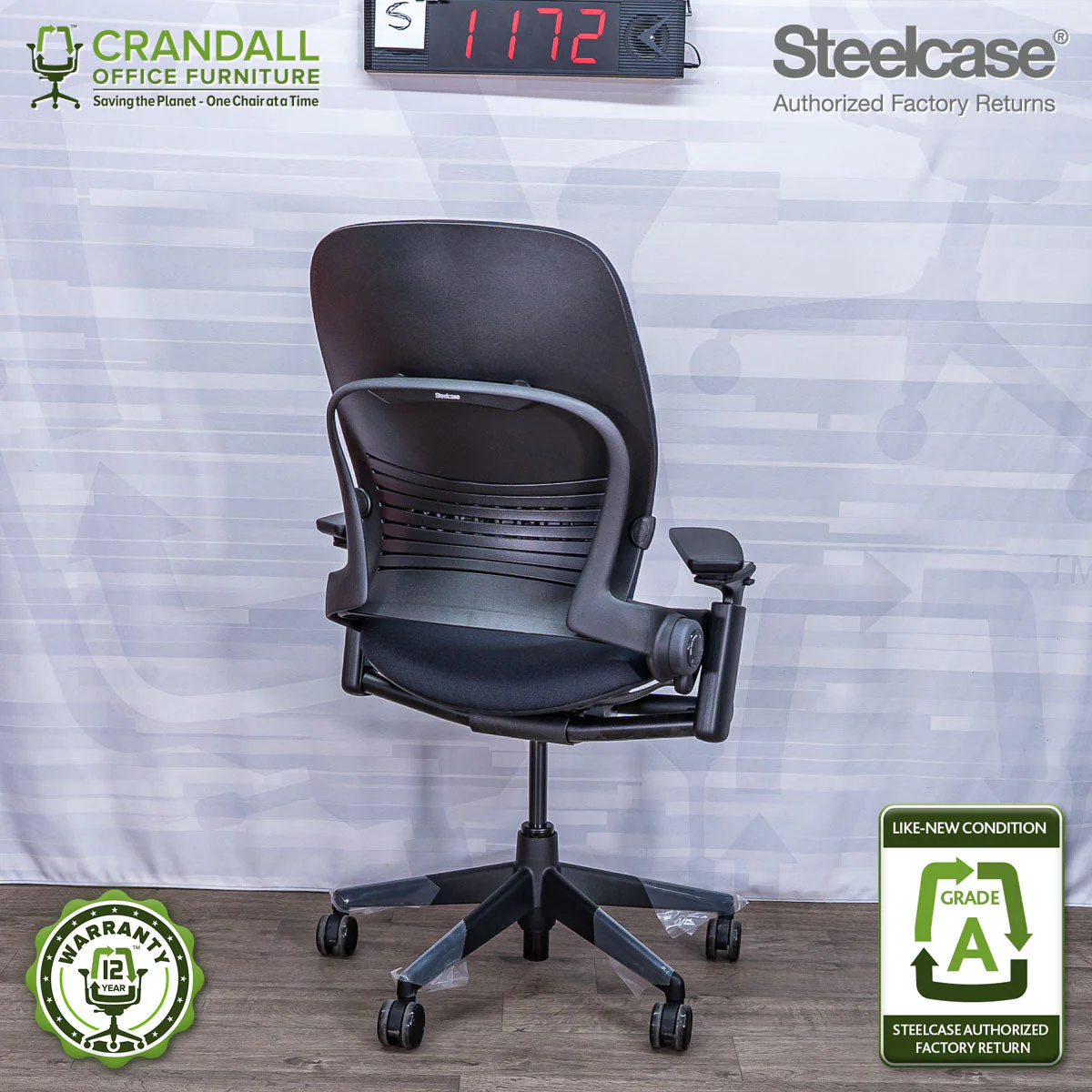 S-1172 - Steelcase V2 Leap - Grade A - Image 2