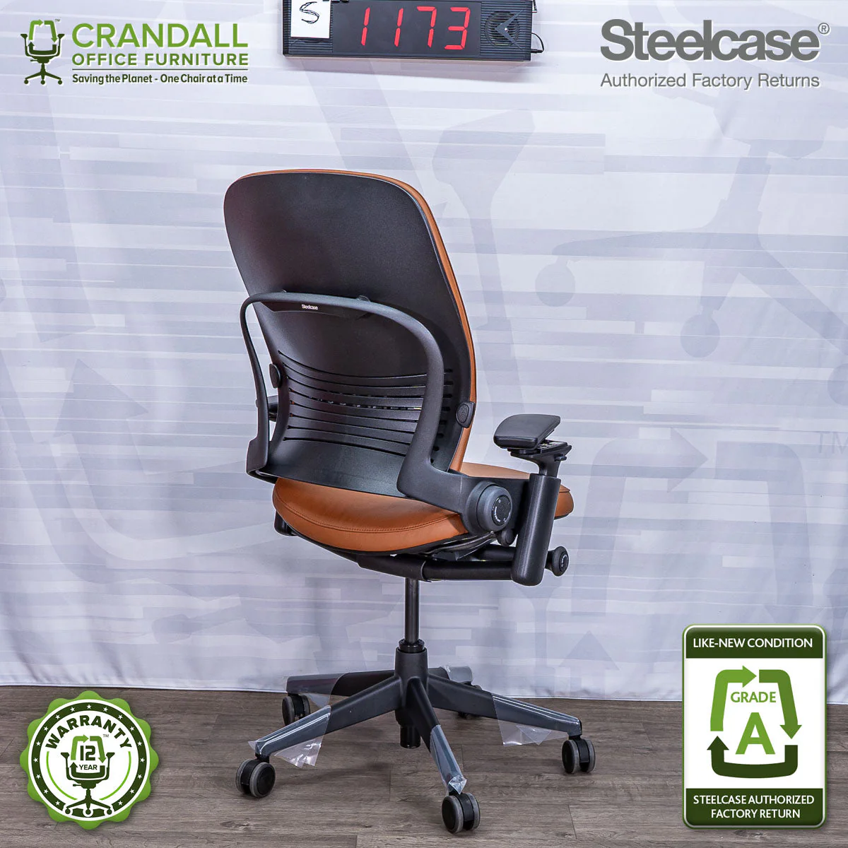 S-1173 - Steelcase V2 Leap - Grade A - Image 2