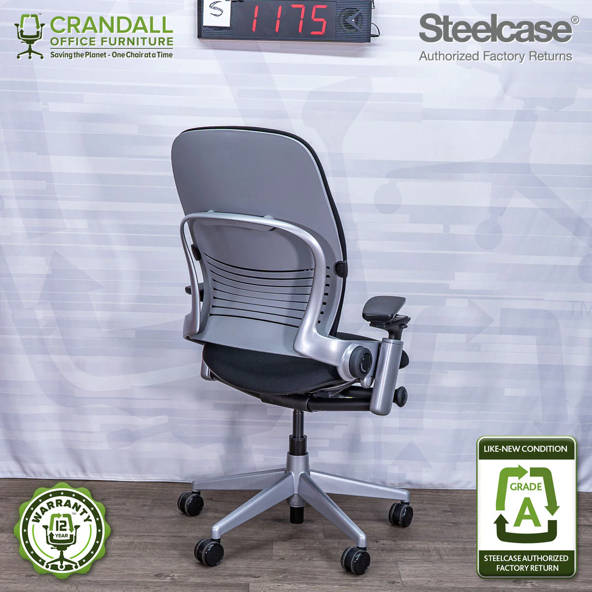 S-1175 - Steelcase V2 Leap - Grade A - Image 2