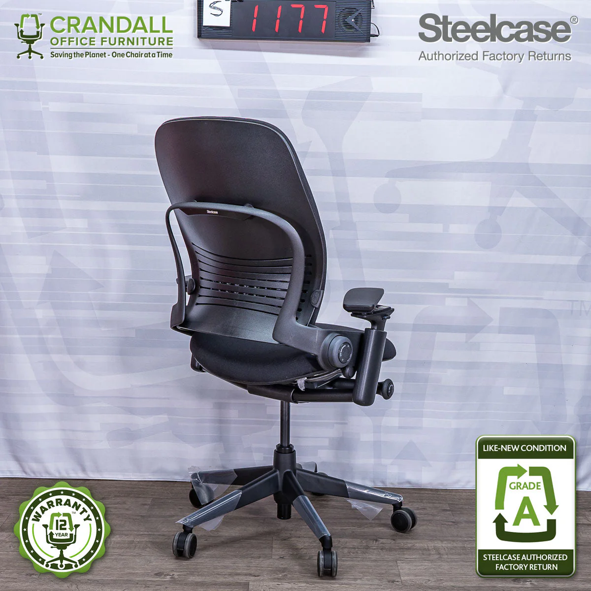 S-1177 - Steelcase V2 Leap - Grade A - Image 2