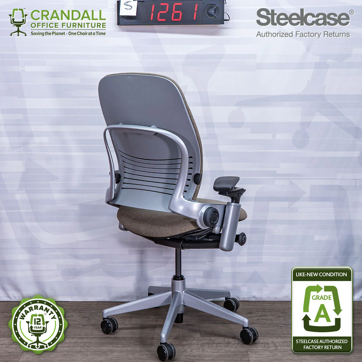 S-1261 - Steelcase V2 Leap - Grade A - Image 2