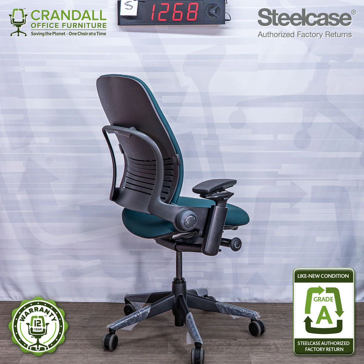 S-1268 - Steelcase V2 Leap - Grade A - Image 2