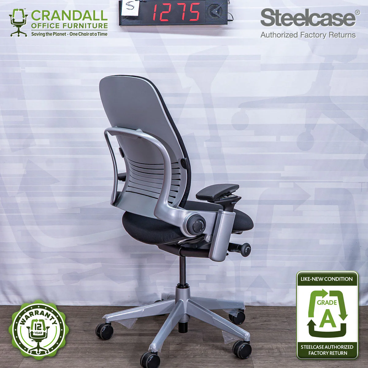 S-1275 - Steelcase V2 Leap - Grade A - Image 2