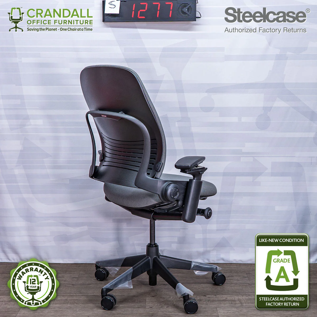 S-1277 - Steelcase V2 Leap - Grade A - Image 2