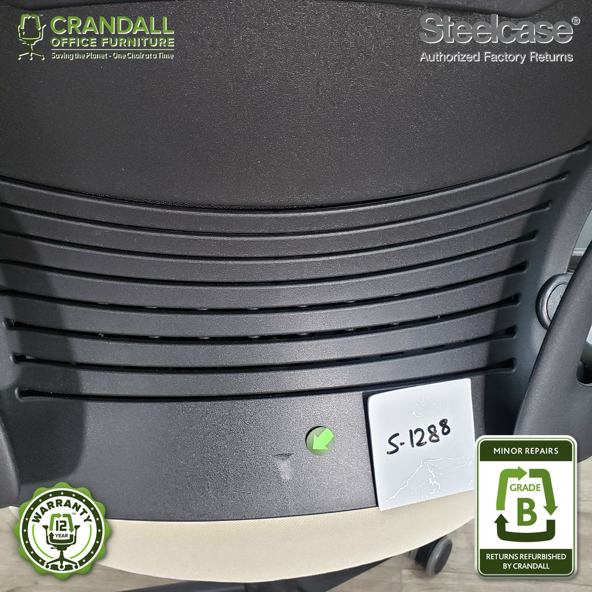 S-1288 - Steelcase V2 Leap - Grade B - Image 3