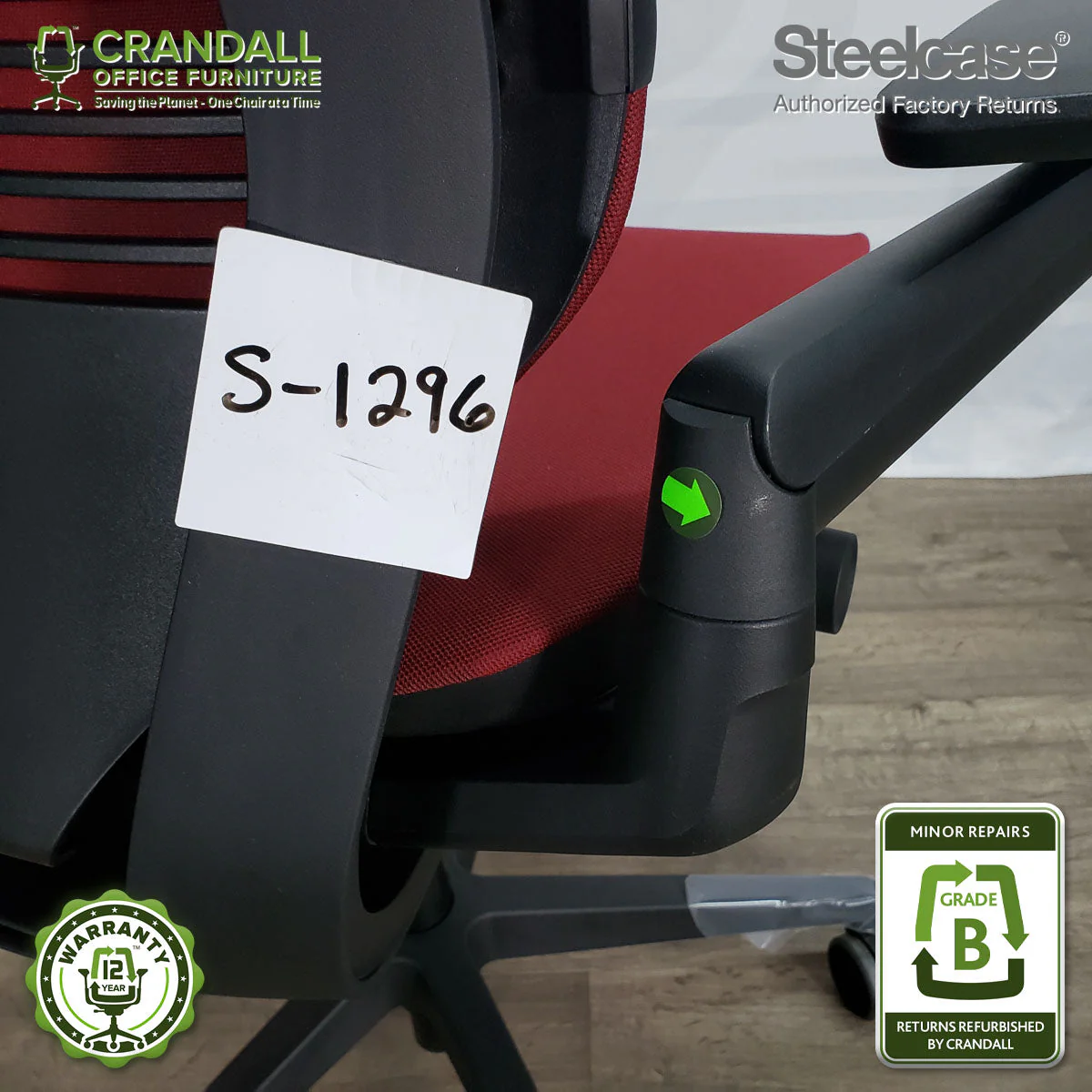 S-1296 - Steelcase Gesture - Grade B - Image 3