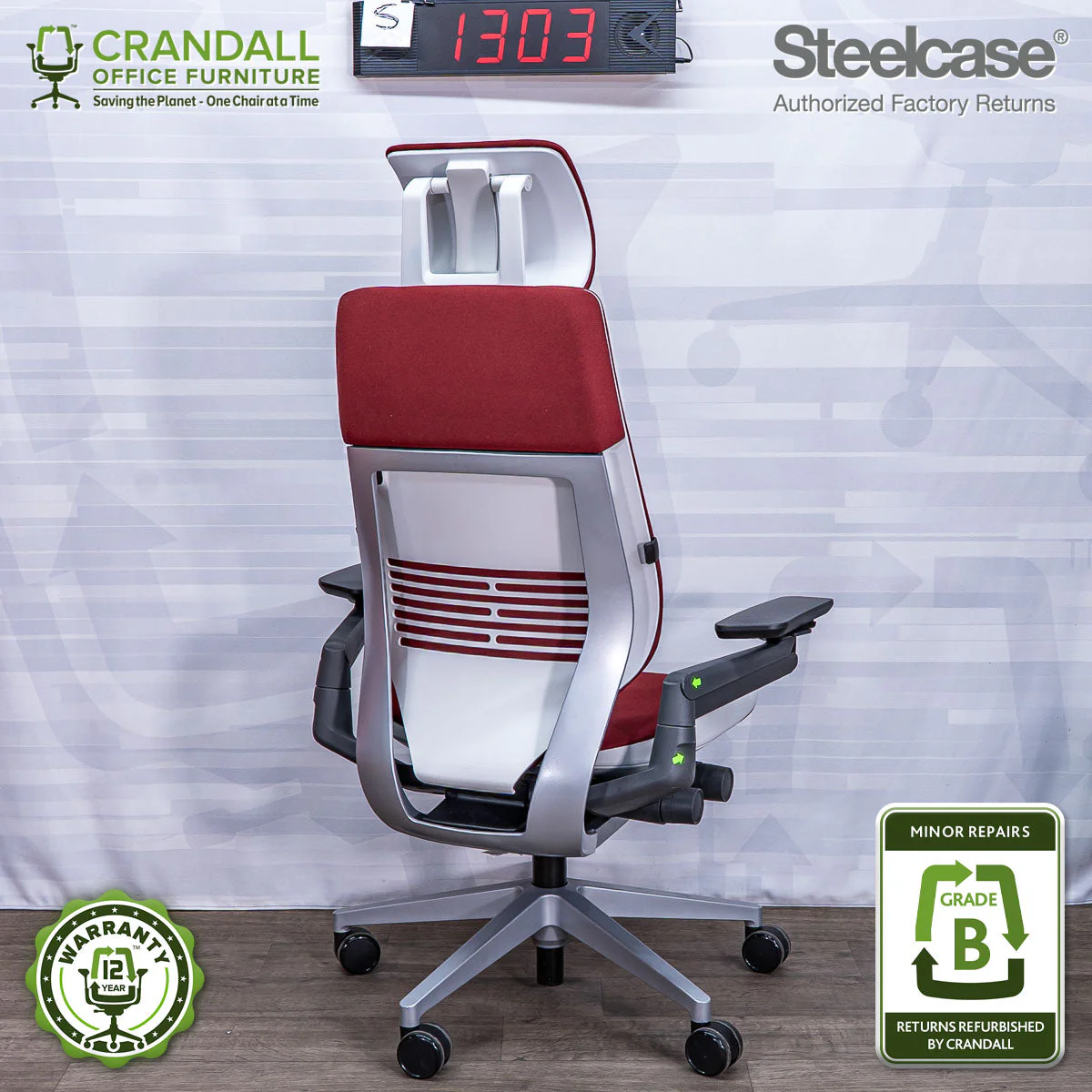S-1303 - Steelcase Gesture - Grade B - Image 2