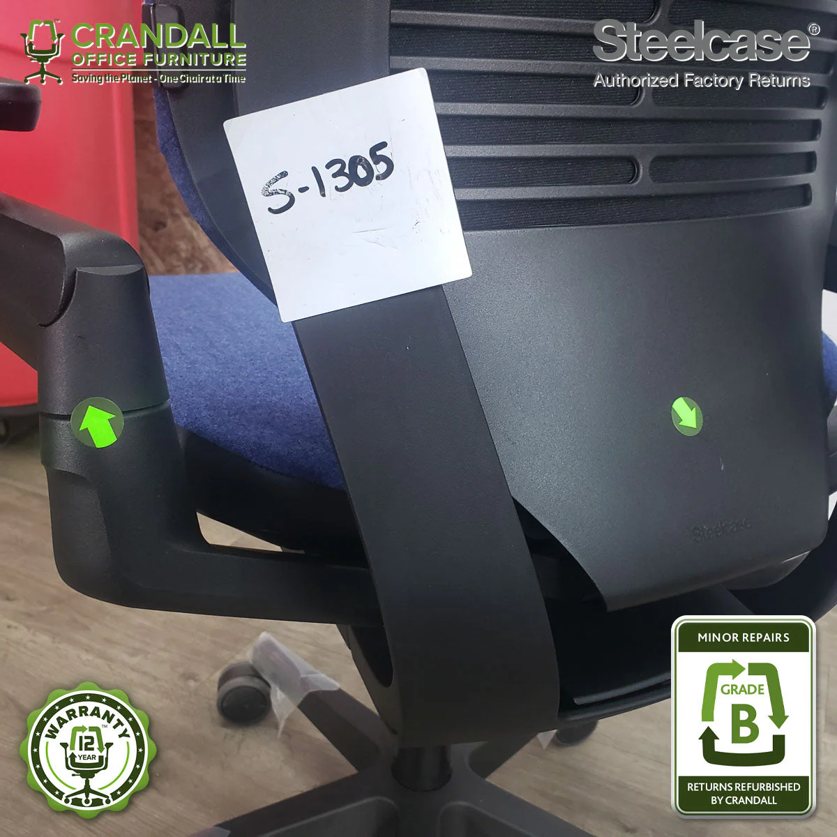 S-1305 - Steelcase Gesture - Grade B - Image 3