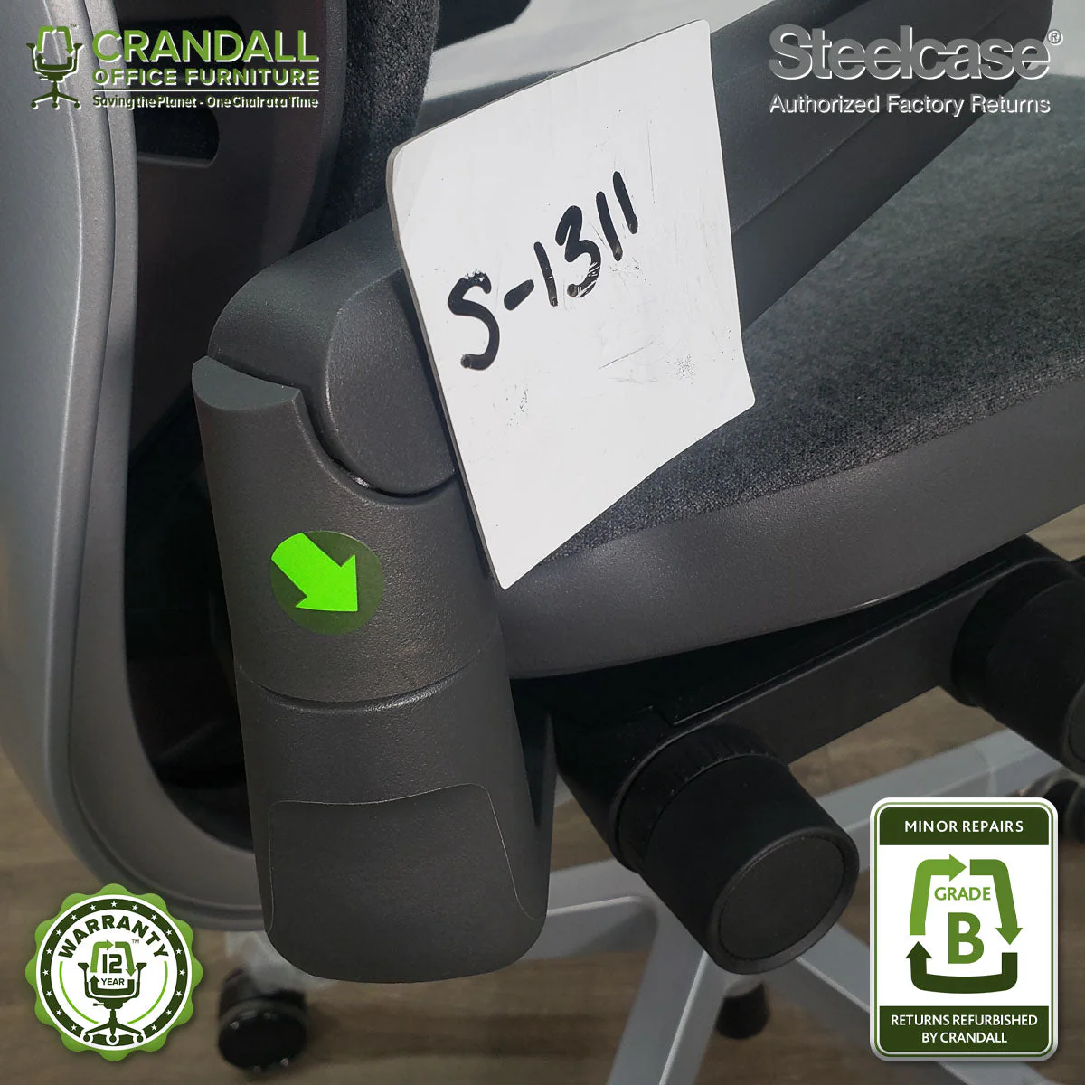 S-1311 - Steelcase Gesture - Grade B - Image 4