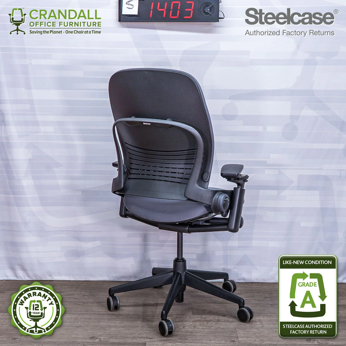 S-1403 - Steelcase V2 Leap - Grade A - Image 2