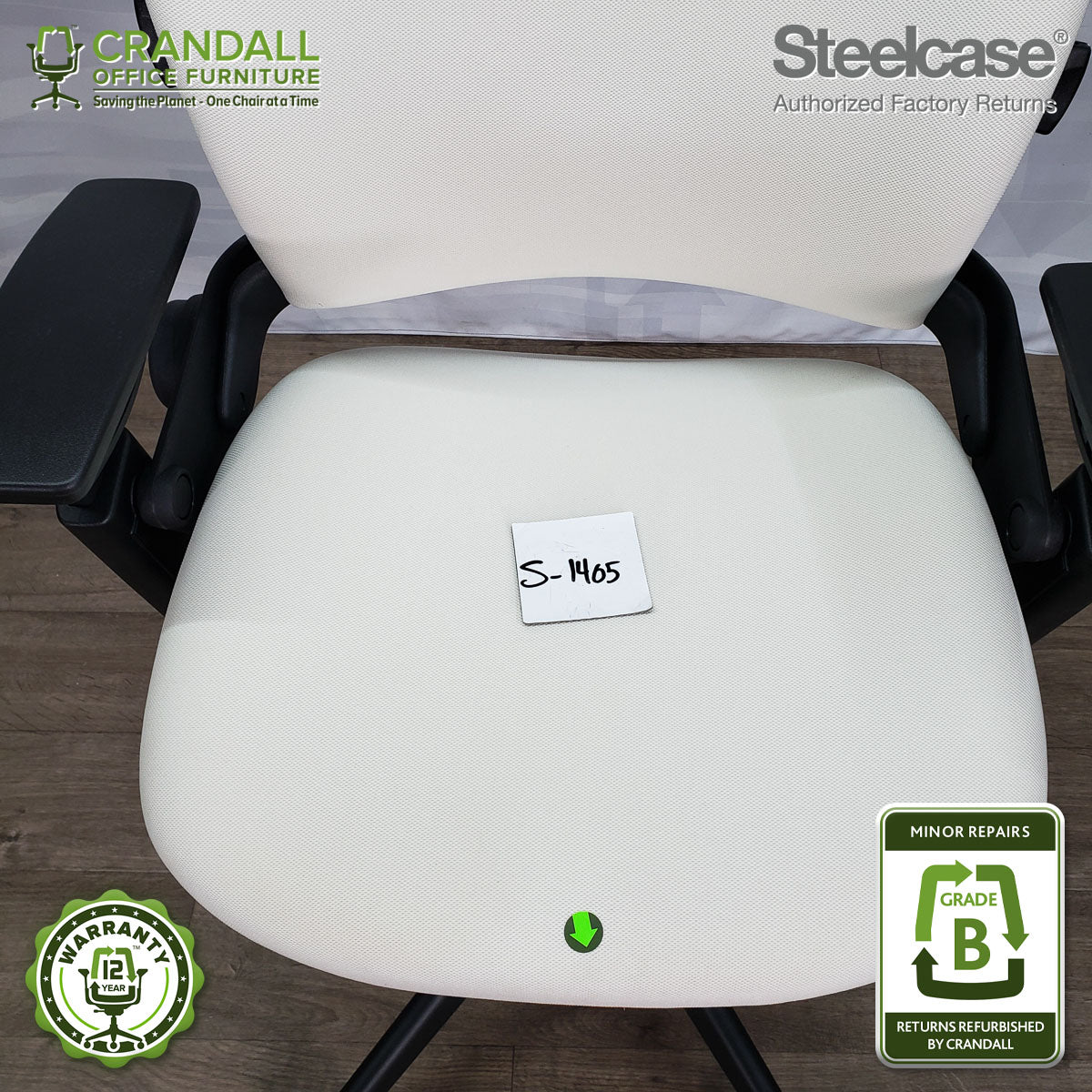 S-1405 - Steelcase V2 Leap  - Grade B - Image 3