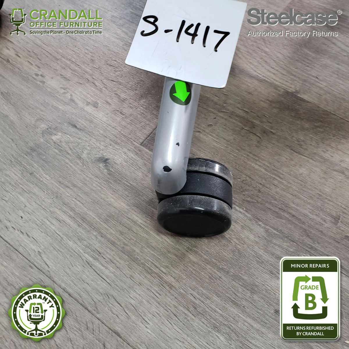 S-1417 - Steelcase V2 Leap  - Grade B - Image 3