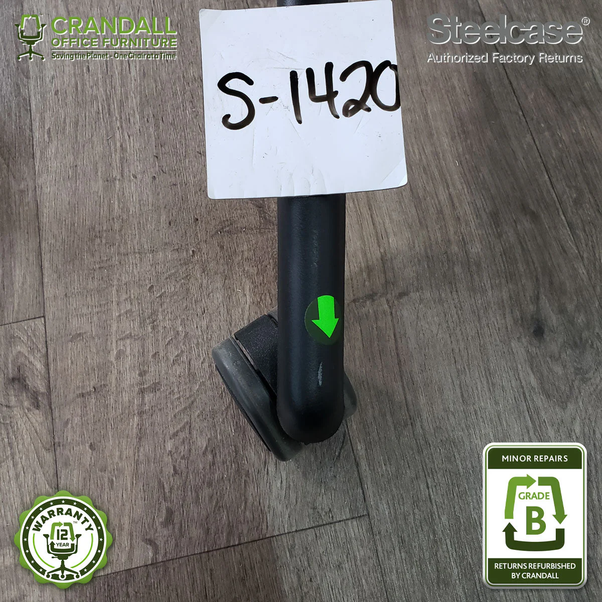 S-1420 - Steelcase V2 Leap - Grade B - Image 3