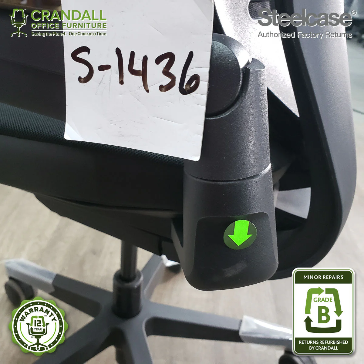 S-1436 - Steelcase Gesture  - Grade B - Image 3