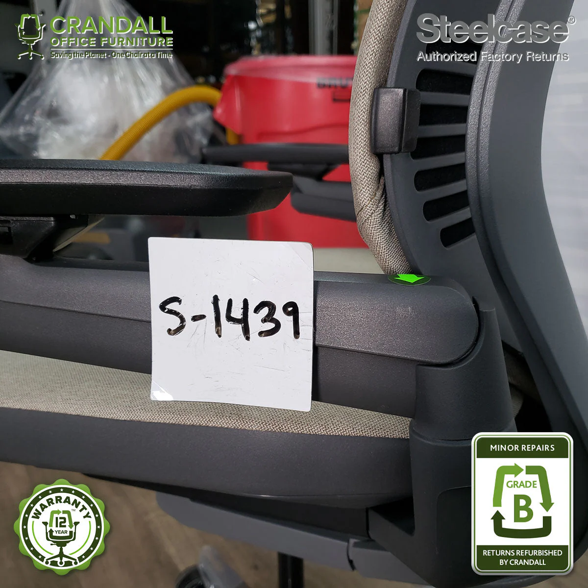 S-1439 - Steelcase Gesture  - Grade B - Image 3