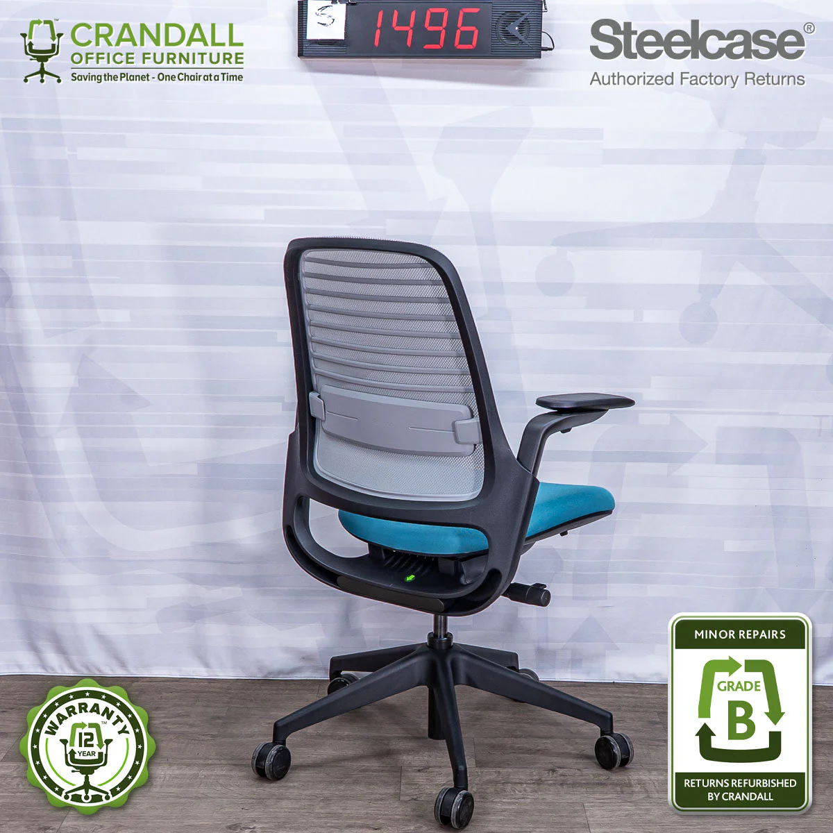 S-1496 - Steelcase Series 1  - Grade B - Image 2