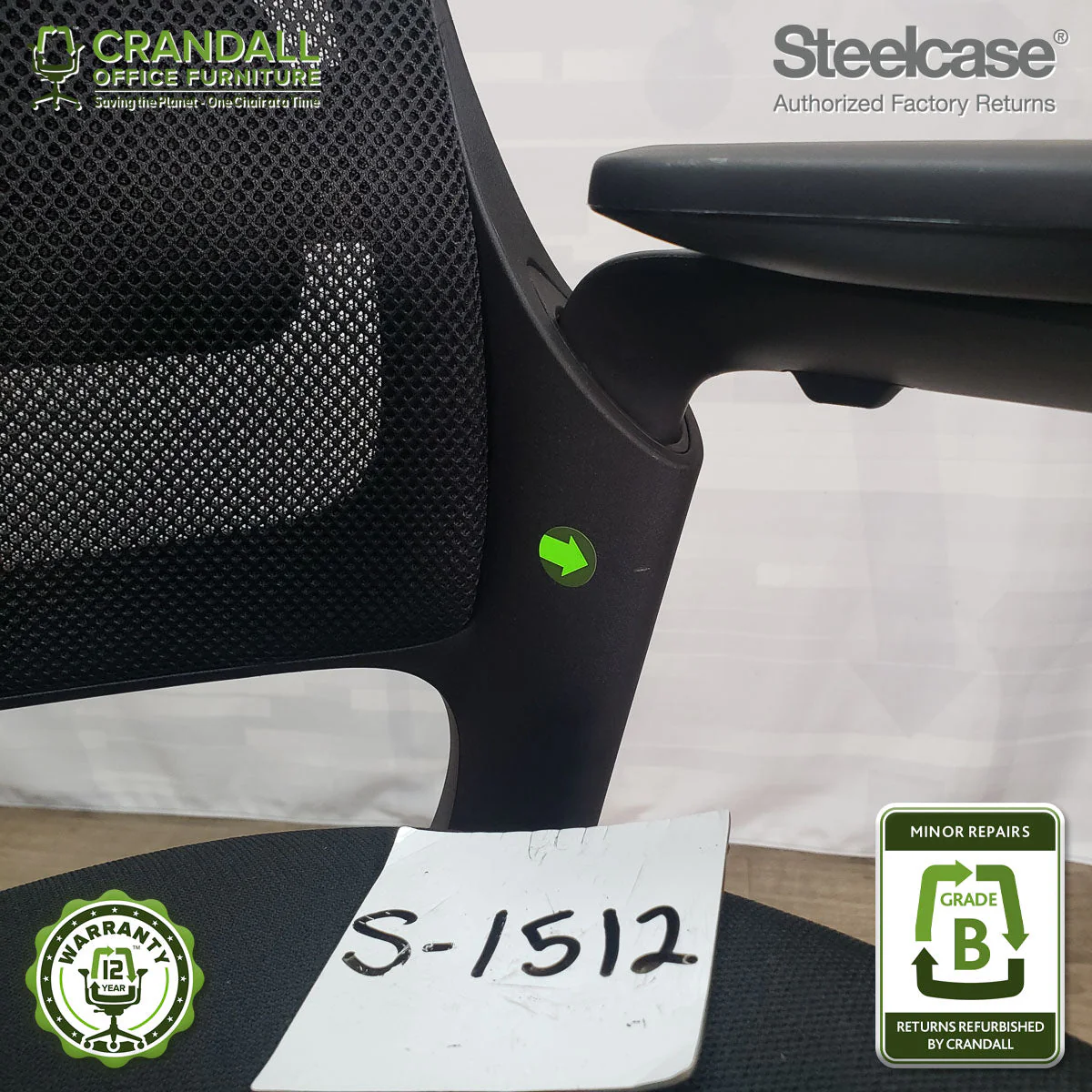 S-1512 - Steelcase Series 1  - Grade B - Image 4