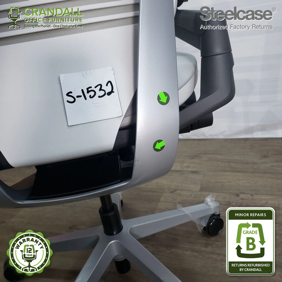 S-1532 - Steelcase Gesture  - Grade B - Image 3