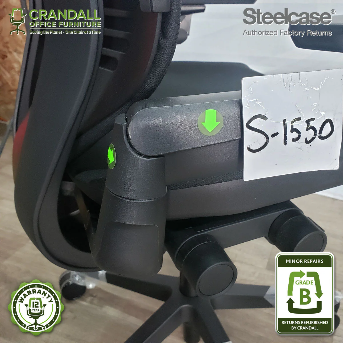 S-1550 - Steelcase Gesture  - Grade B - Image 3