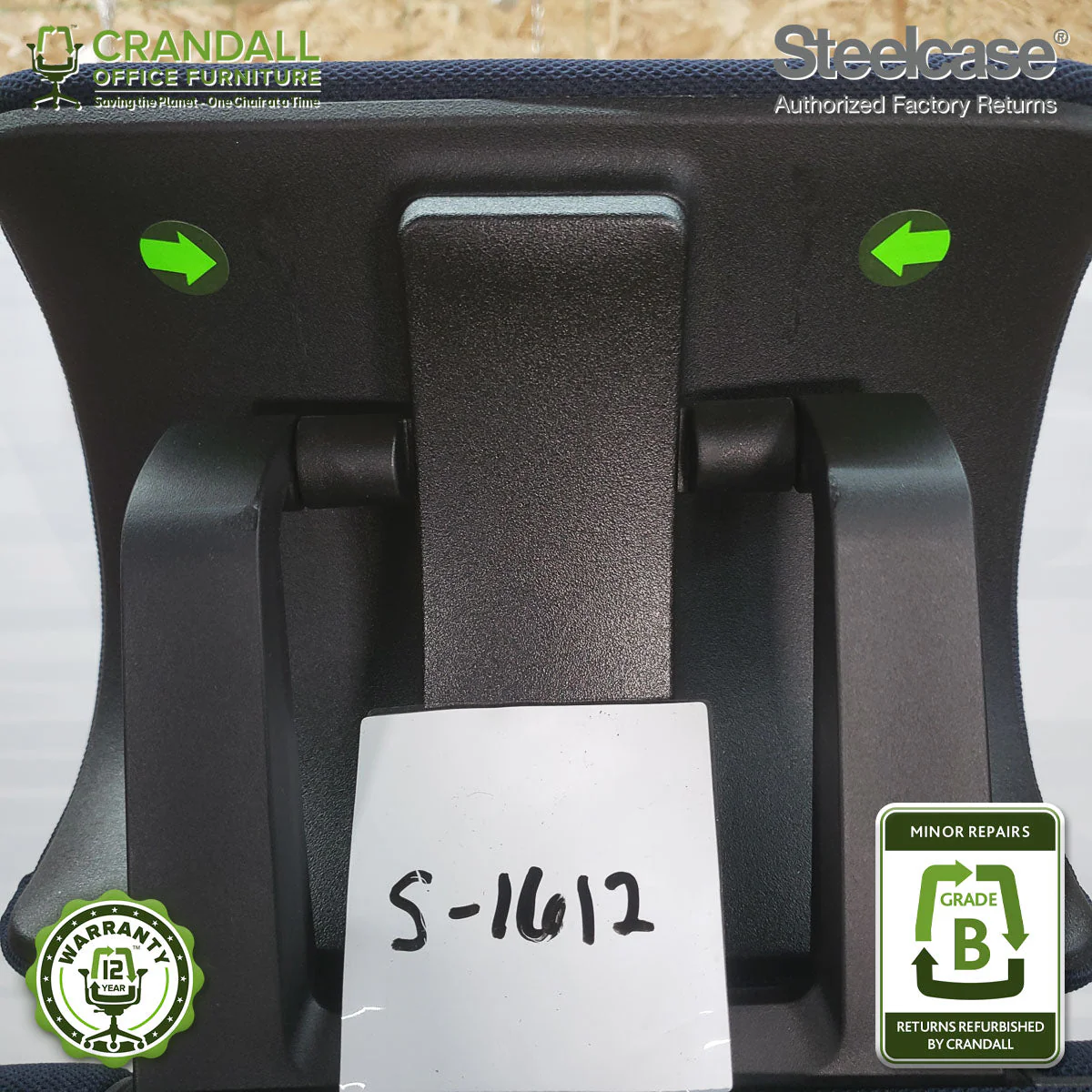 S-1612 - Steelcase Gesture with Headrest  - Grade B - Image 3