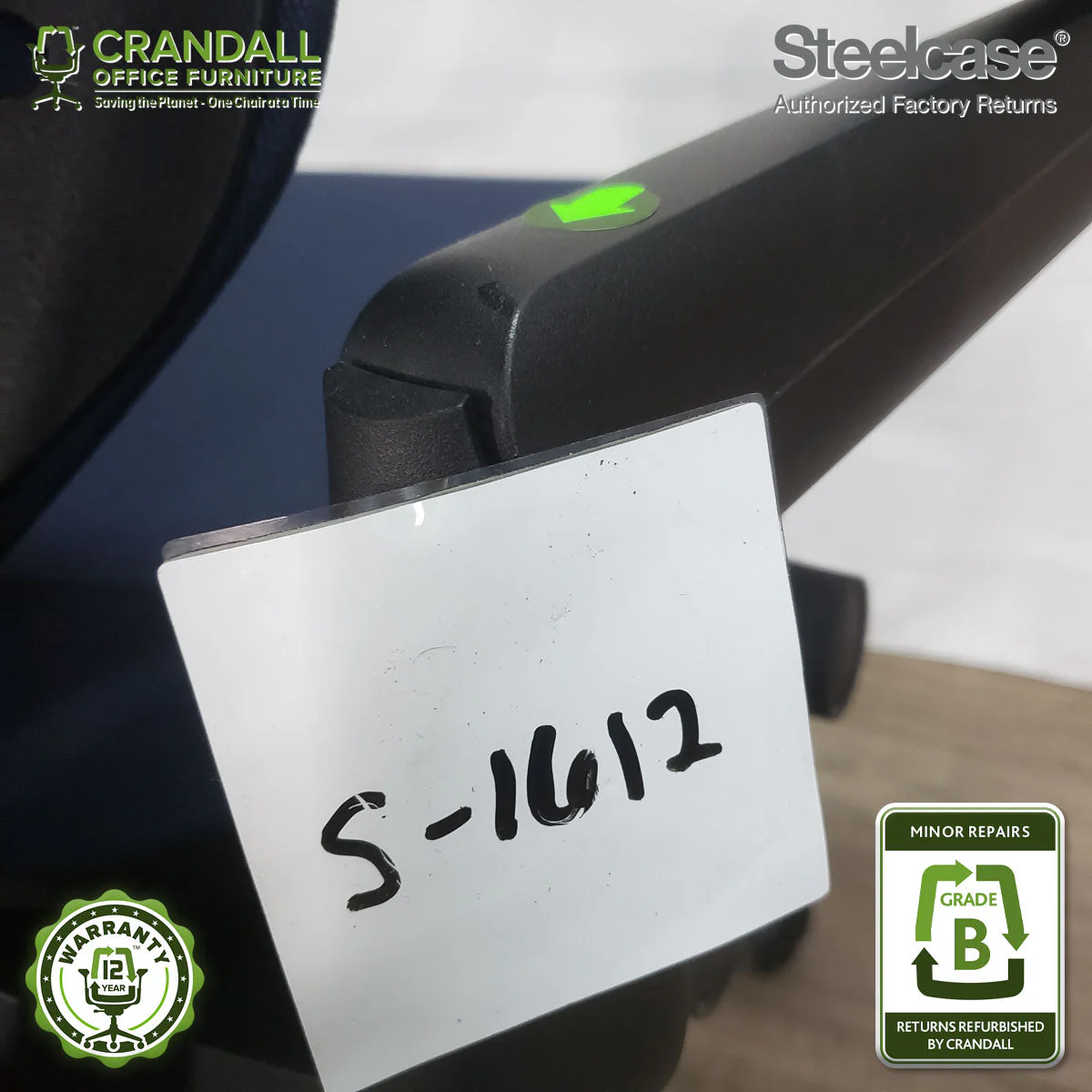 S-1612 - Steelcase Gesture with Headrest  - Grade B - Image 4