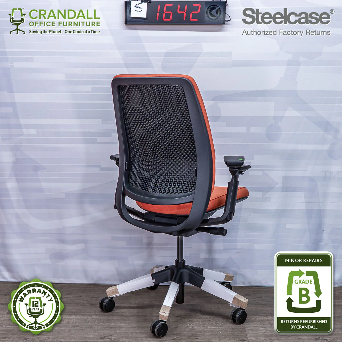 S-1642 - Steelcase Series 2  - Grade B - Image 2