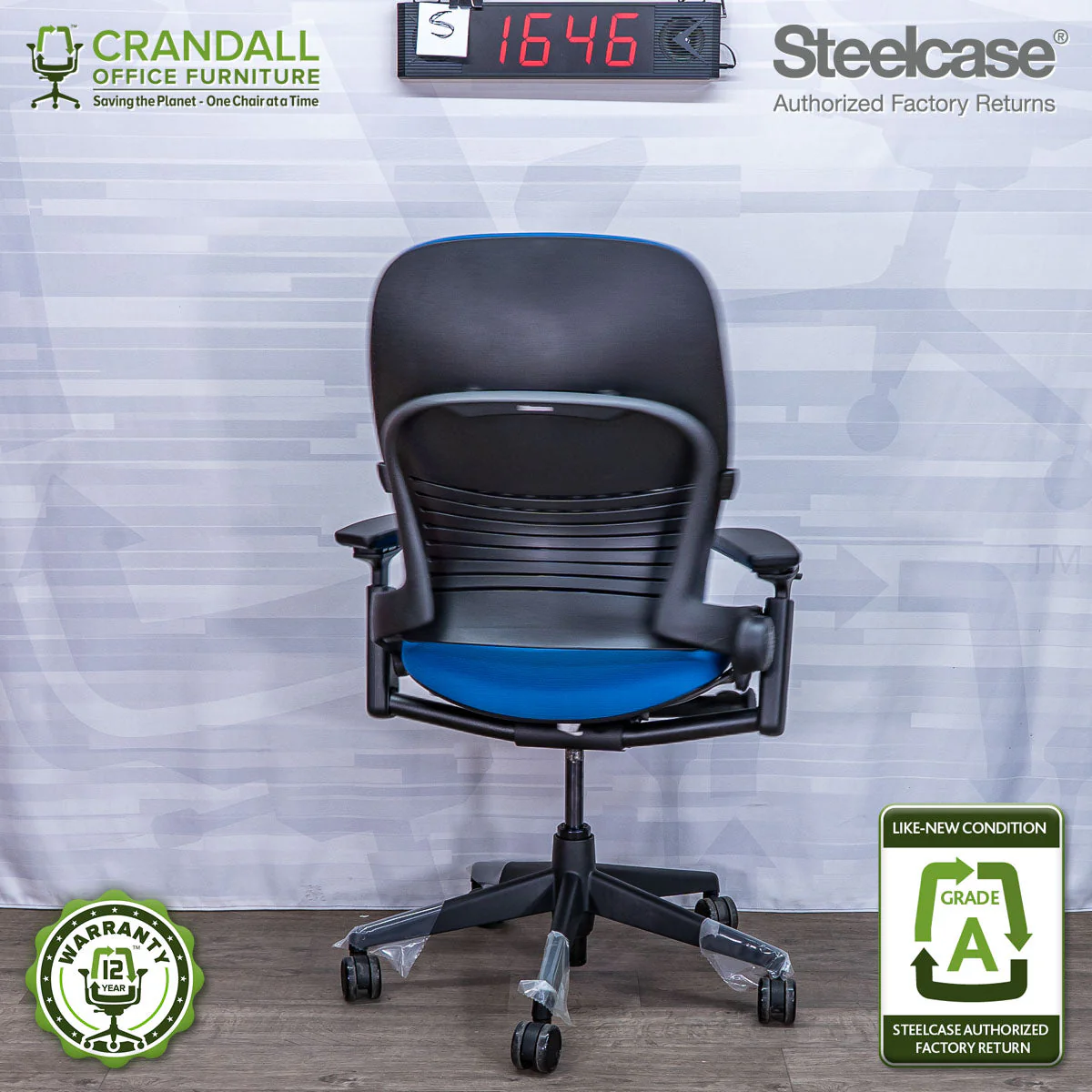 S-1646 - Steelcase V2 Leap - Grade A - Image 2