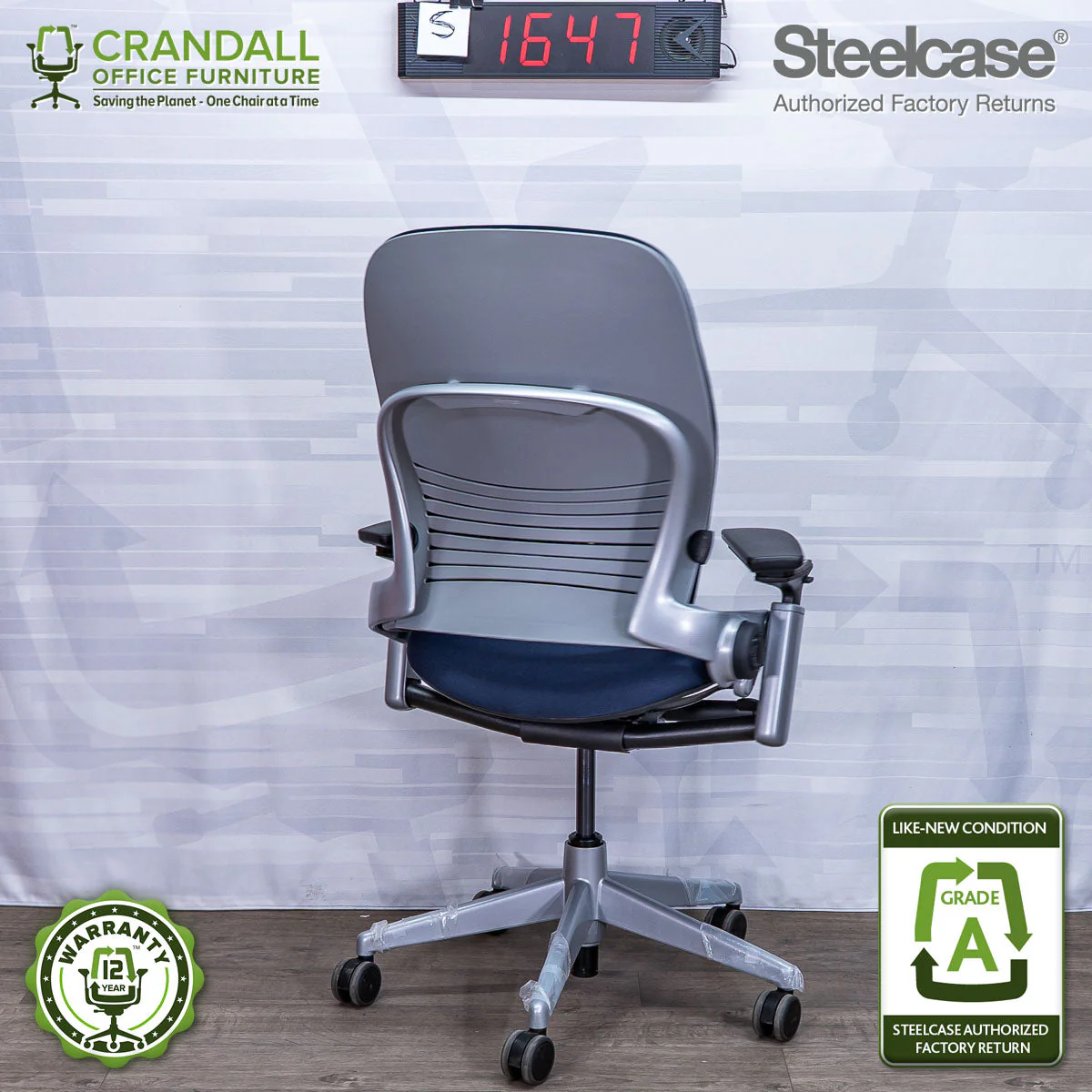 S-1647 - Steelcase V2 Leap - Grade A - Image 2