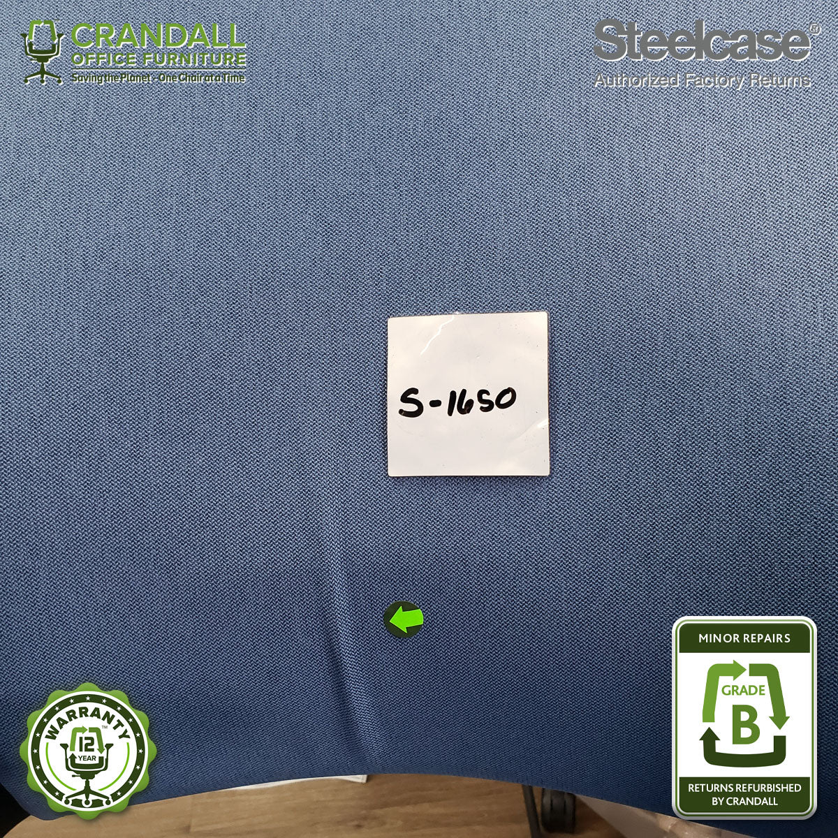 S-1650 - Steelcase V2 Leap  - Grade B - Image 4