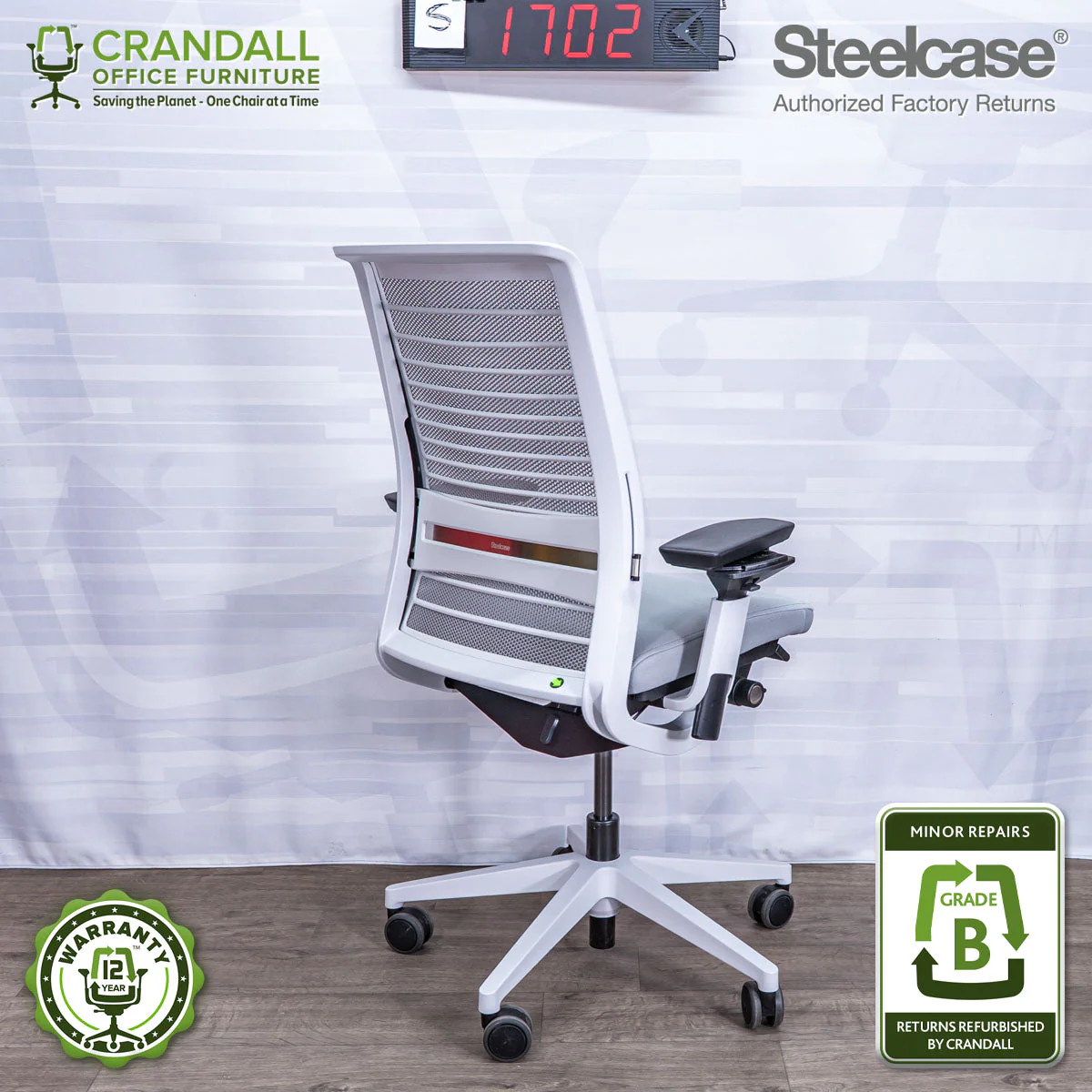 S-1702 - Steelcase V2 Think - Grade B - Image 2