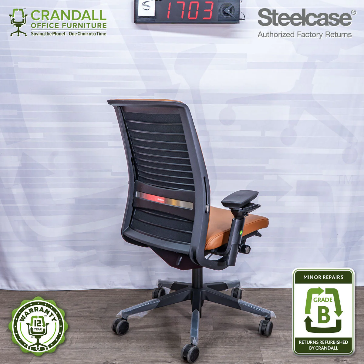 S-1703 - Steelcase V2 Think - Grade B - Image 2