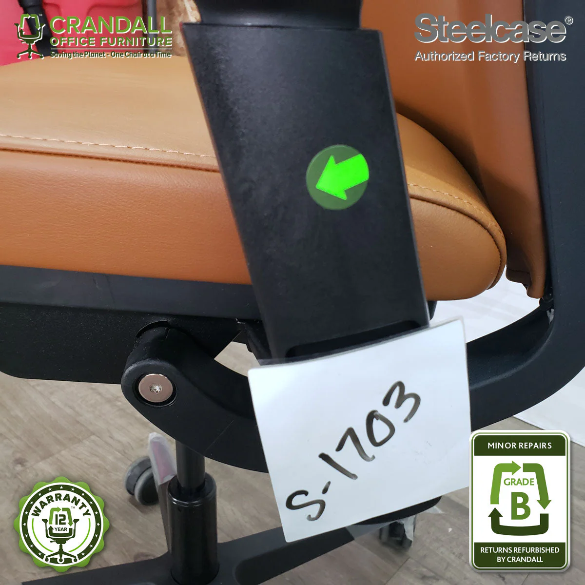 S-1703 - Steelcase V2 Think - Grade B - Image 3