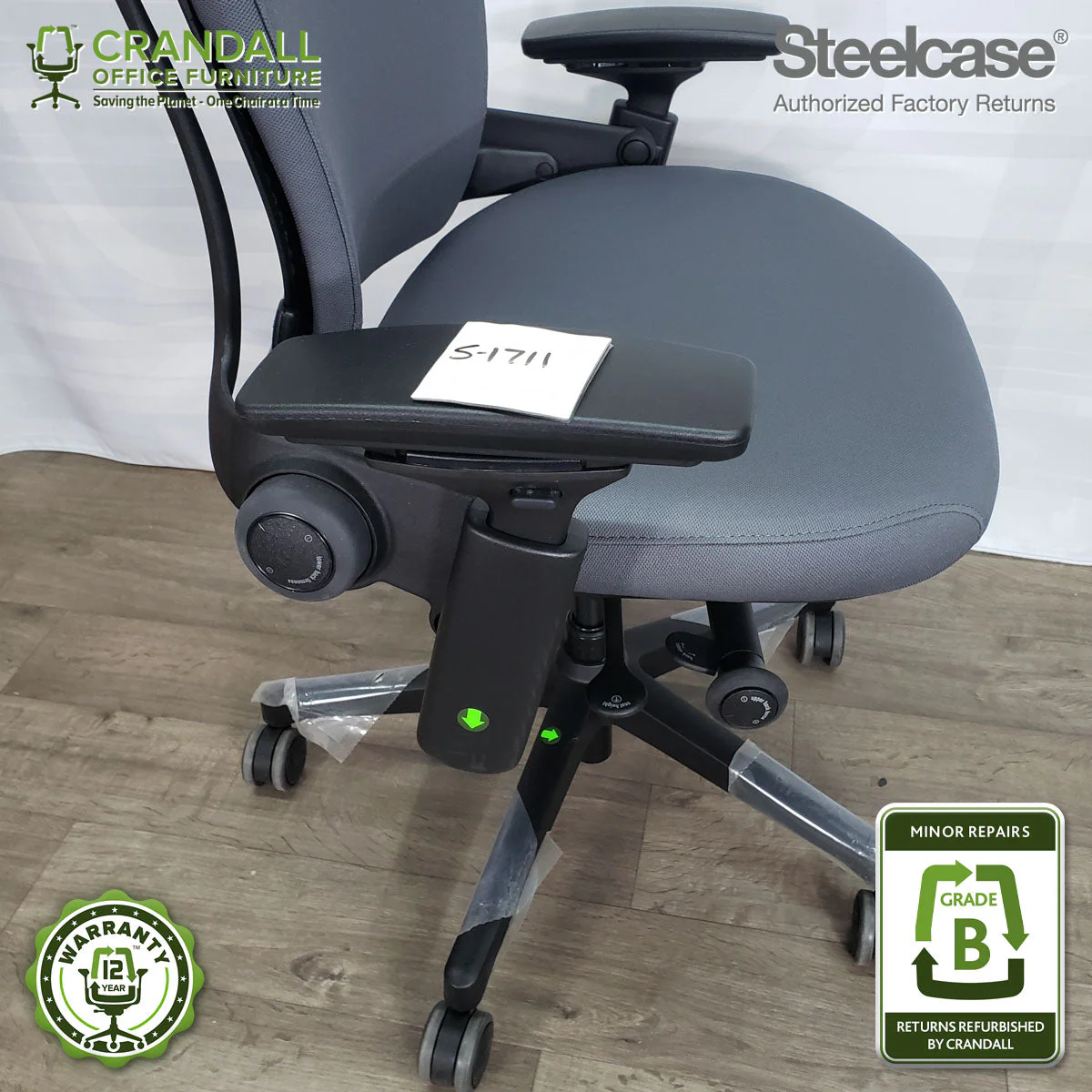 S-1711 - Steelcase Leap Plus - Grade B - Image 3