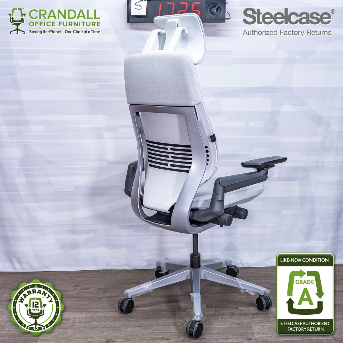 S-1725 - Steelcase Gesture with Headrest - Grade A - Image 2