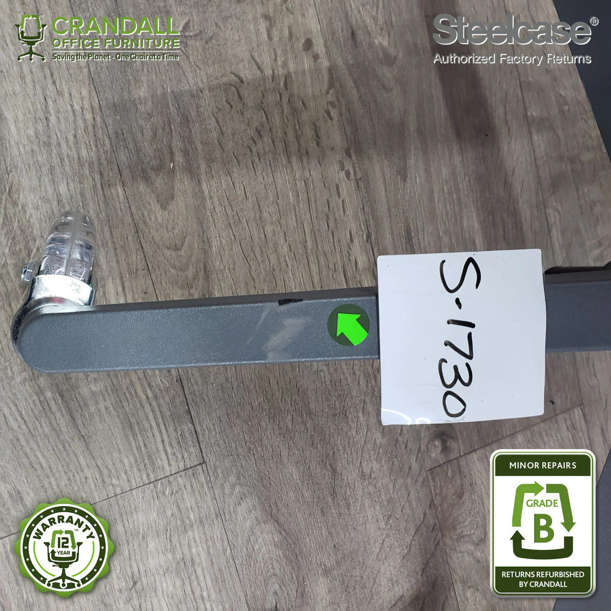 S-1730 - Steelcase Gesture with Headrest - Grade B - Image 4