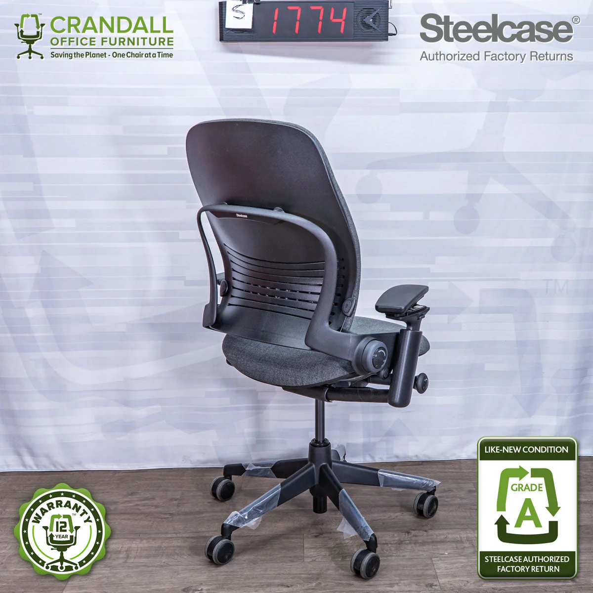 S-1774 - Steelcase V2 Leap - Grade A - Image 2