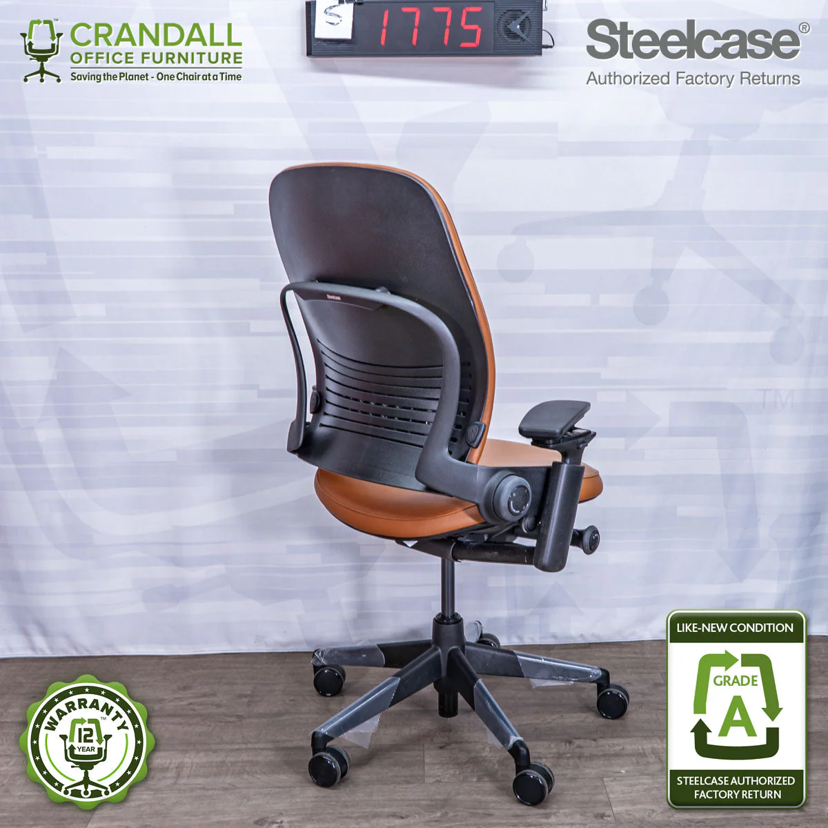 S-1775 - Steelcase V2 Leap - Grade A - Image 2