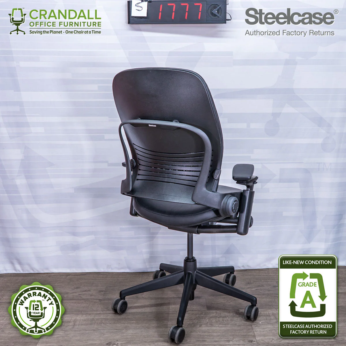 S-1777 - Steelcase V2 Leap - Grade A - Image 2