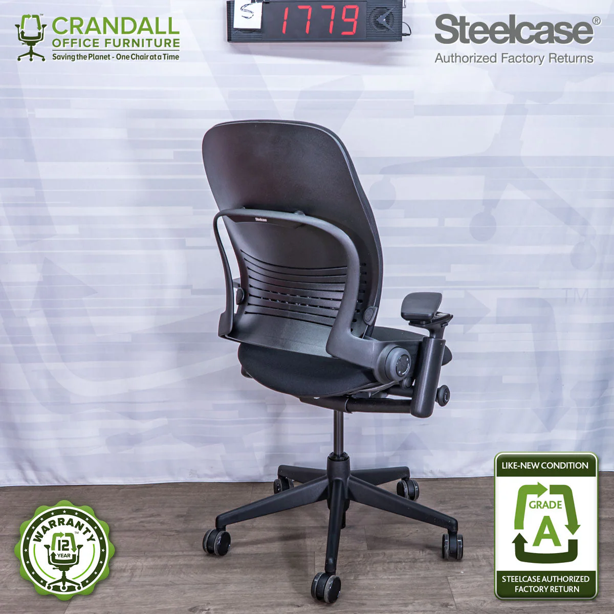 S-1779 - Steelcase V2 Leap - Grade A - Image 2