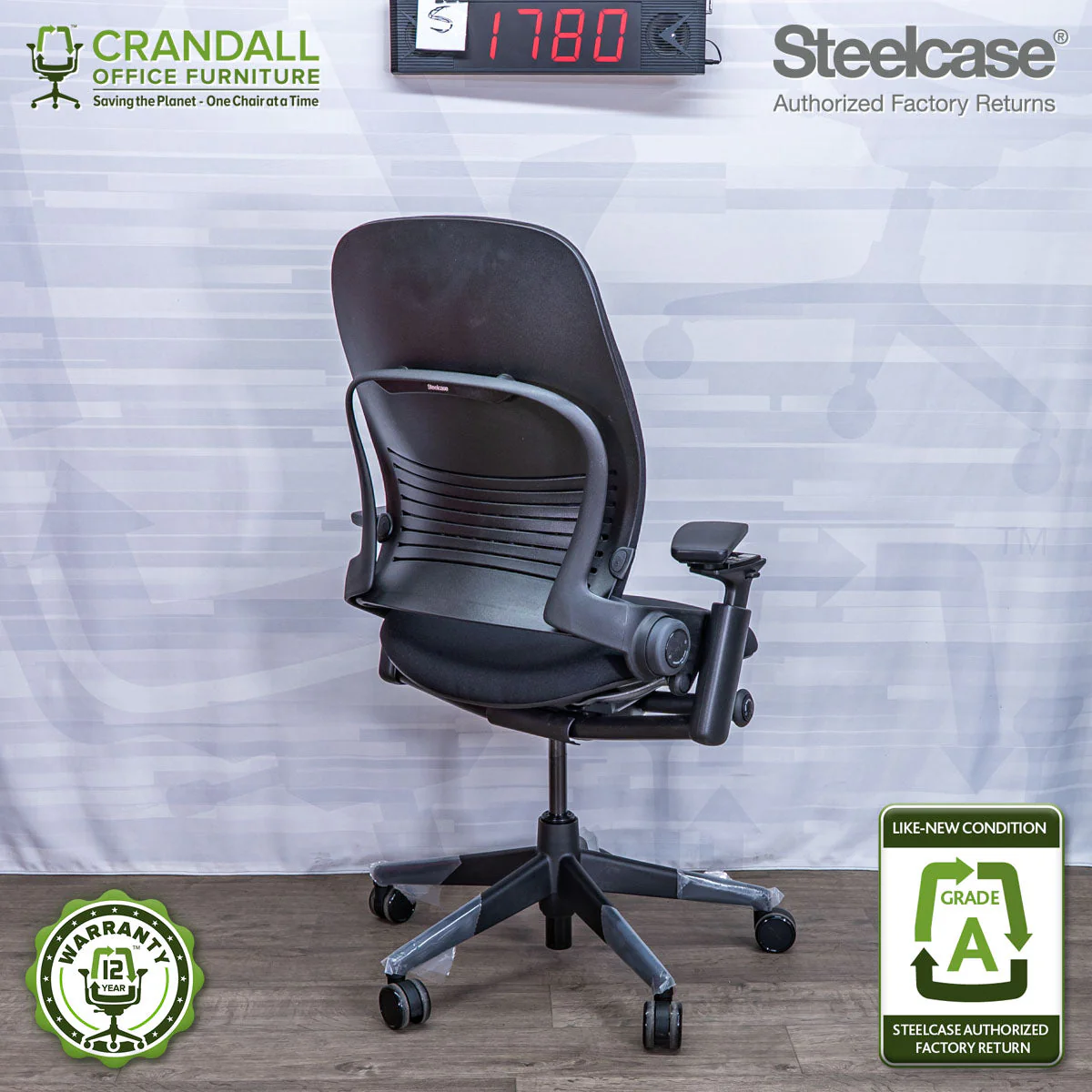 S-1780 - Steelcase V2 Leap - Grade A - Image 2