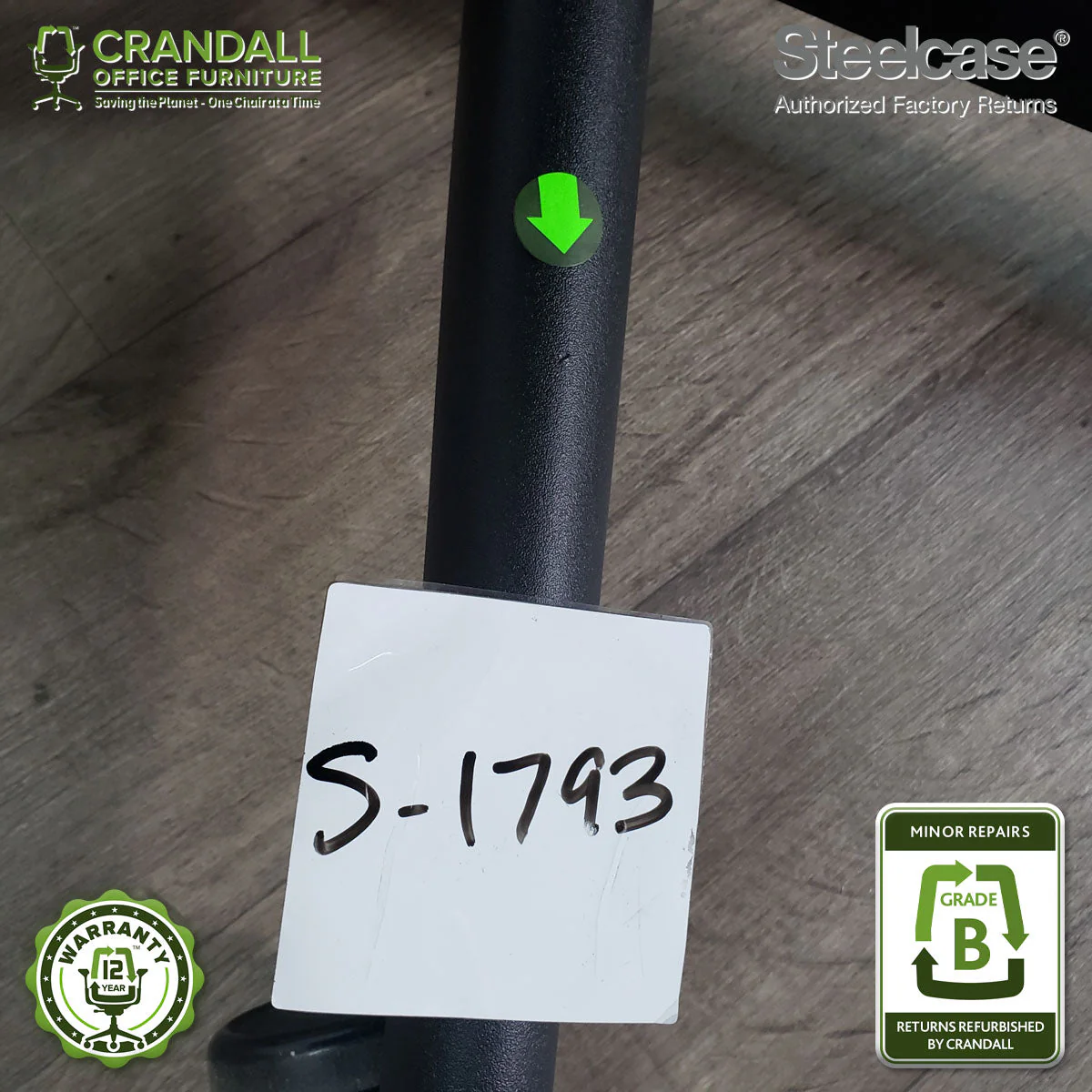 S-1793 - Steelcase V2 Leap - Grade B - Image 4